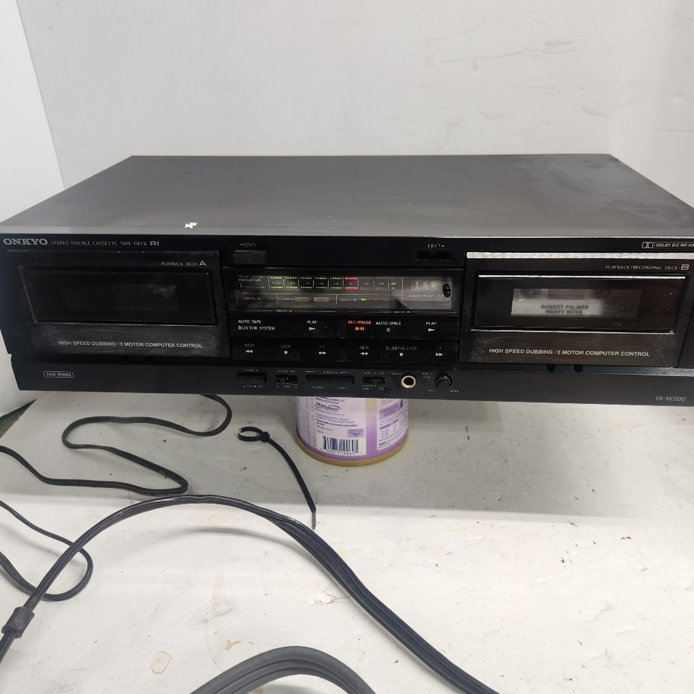 ONKYO TA-W200 Dual Cassette Tape Deck Player Recorder